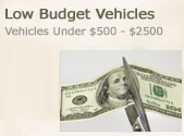 Low Budget Vehicles, US$ 500 to US$ 2000